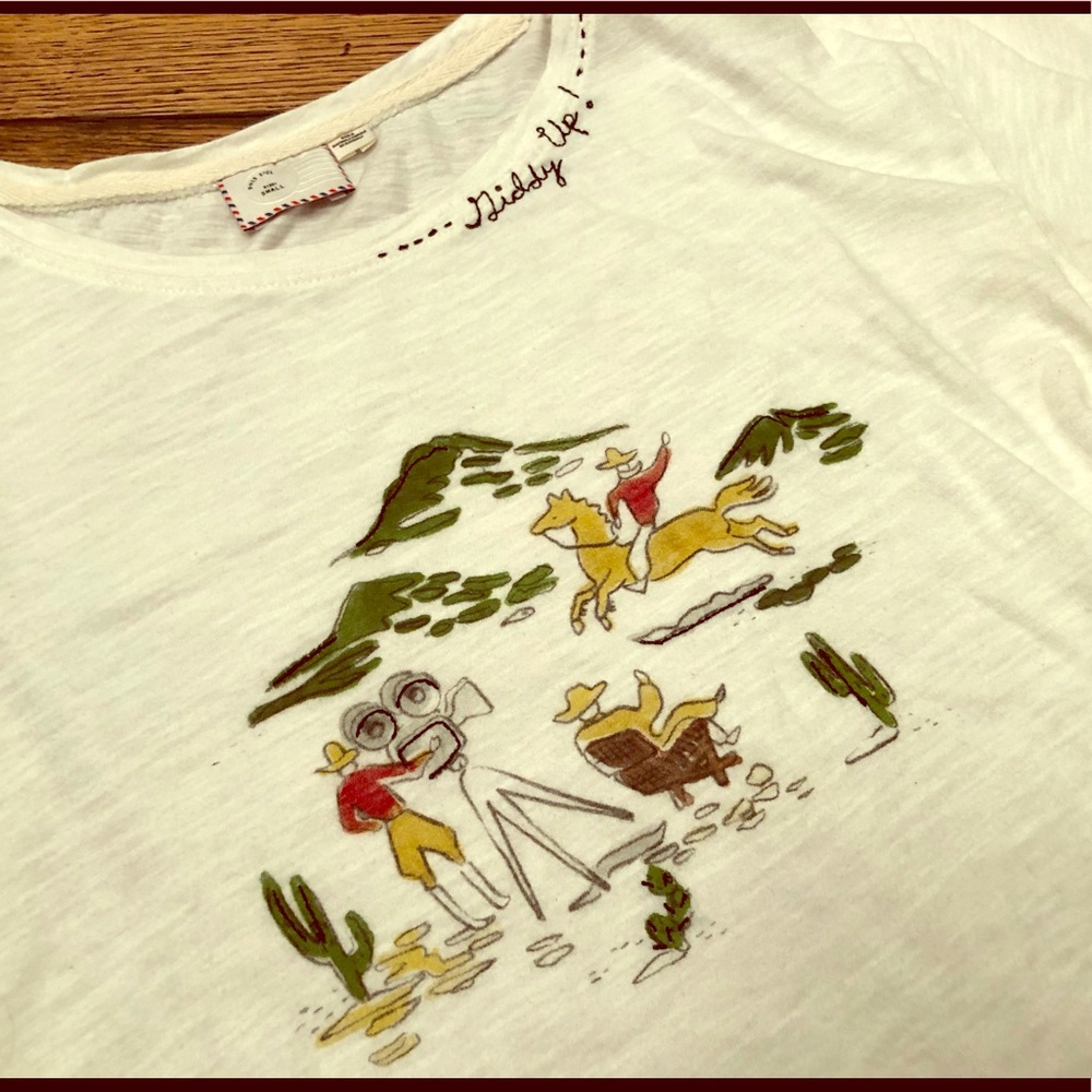 Anthropologie Giddy Up tee